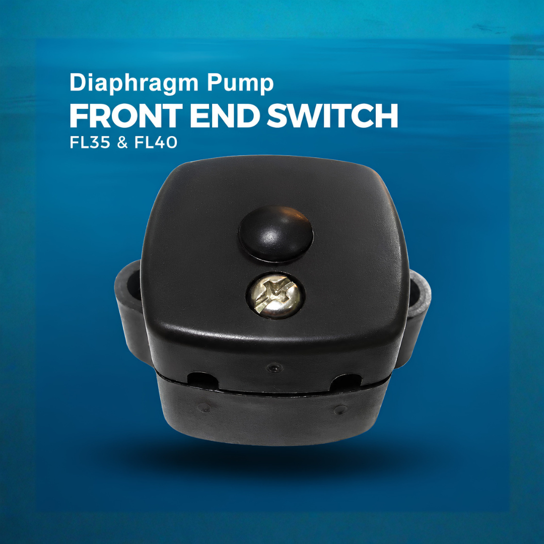 FL40 40 PSI automatic pressure control switch for compatible diaphragm water pumps, designed to switch the pump on and off automatically when water taps or valves are opened and closed.
