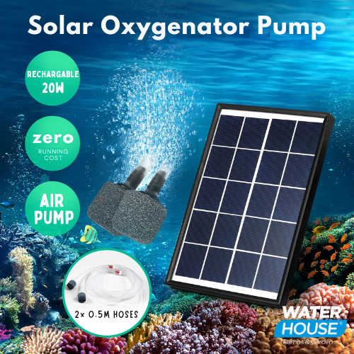 WATERHOUSE Solar Powered Air Oxygen Pump