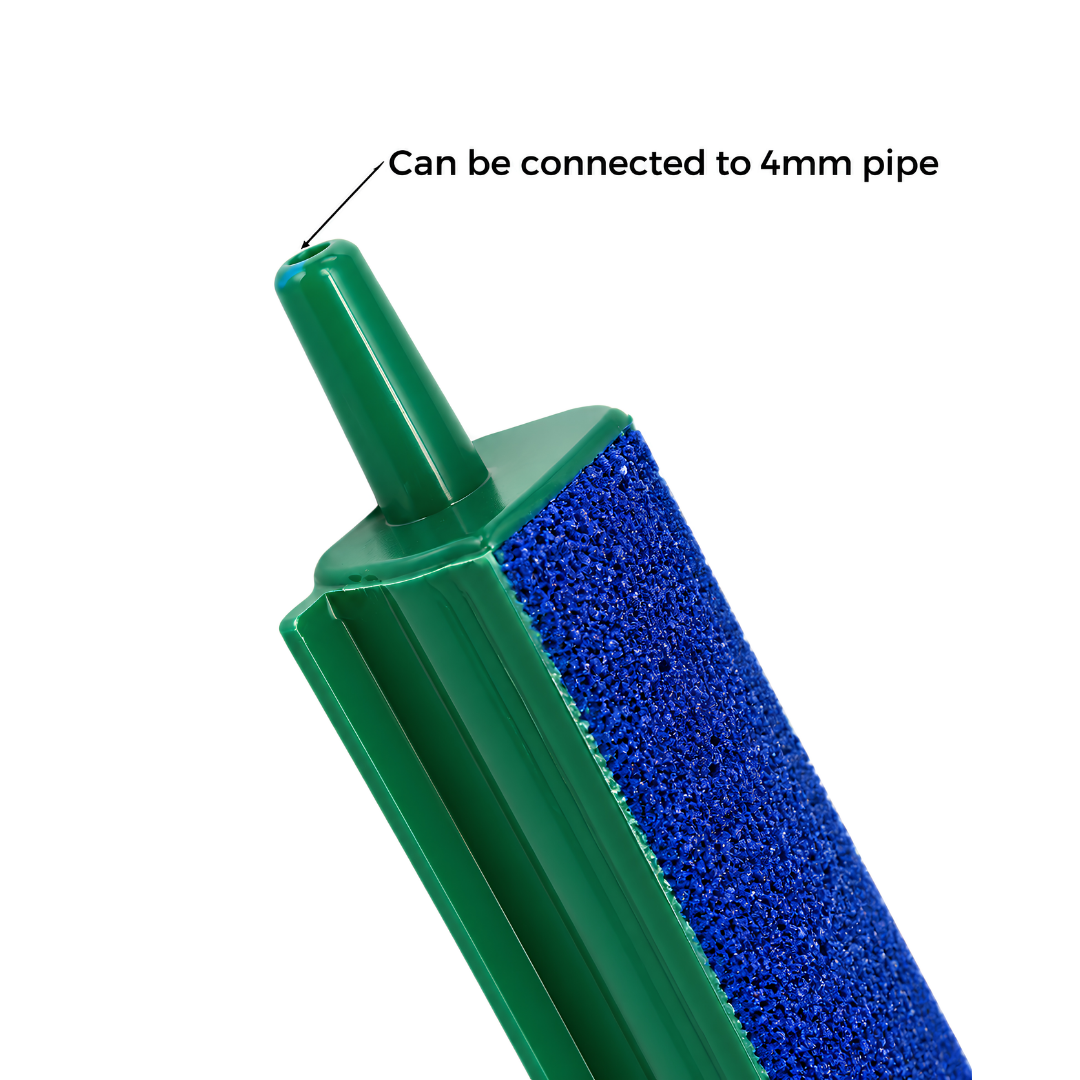 Air Stone Bubble Bar 20cm (8 inch) aquarium aerator for fish tanks, aquariums and hydroponic systems. Mineral air stone bubble diffuser designed to connect to an aquarium air pump and airline tubing, producing bubbles to improve oxygen exchange and water circulation.