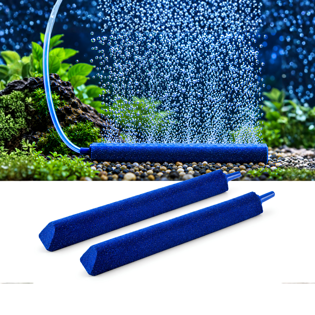 Air Stone Bubble Bar 20cm (8 inch) aquarium aerator for fish tanks, aquariums and hydroponic systems. Mineral air stone bubble diffuser designed to connect to an aquarium air pump and airline tubing, producing bubbles to improve oxygen exchange and water circulation.