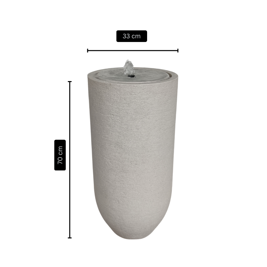 Alpine Whisper contemporary outdoor water feature for gardens, patios, courtyards and landscaped spaces