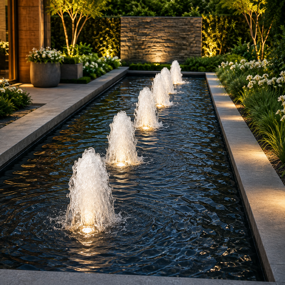 Bubbler Fountain Nozzle for aerated water effects in ponds, garden fountains and decorative water features