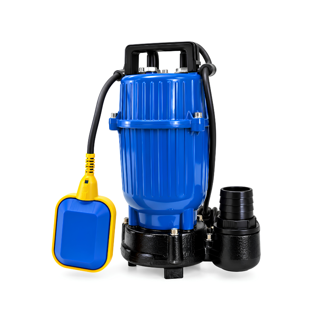 DV550AF 0.55kW Submersible Drainage Pump with cast iron construction, 15,600 L/h maximum flow rate, 9.5m maximum head and 29mm solids handling for dirty water and wastewater drainage.