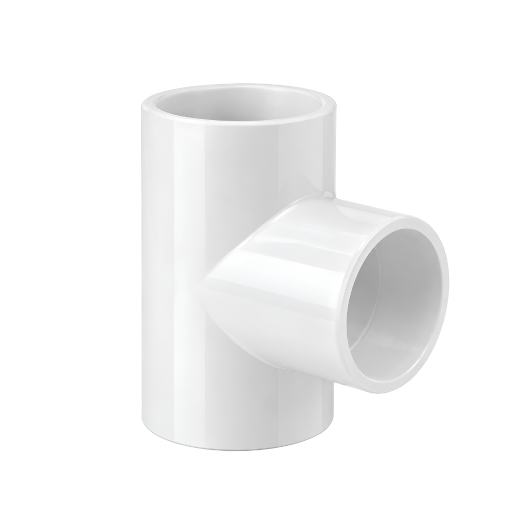 50mm Pool Tee 90° with three socket connections for swimming pool pipework