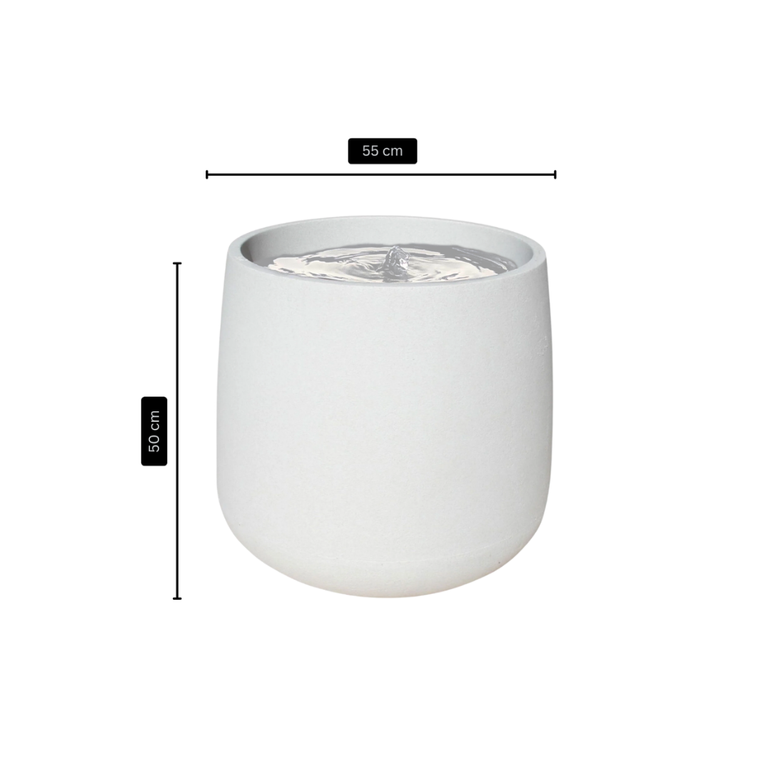 Urban Ripple contemporary outdoor water feature for gardens, patios, courtyards and landscaped spaces