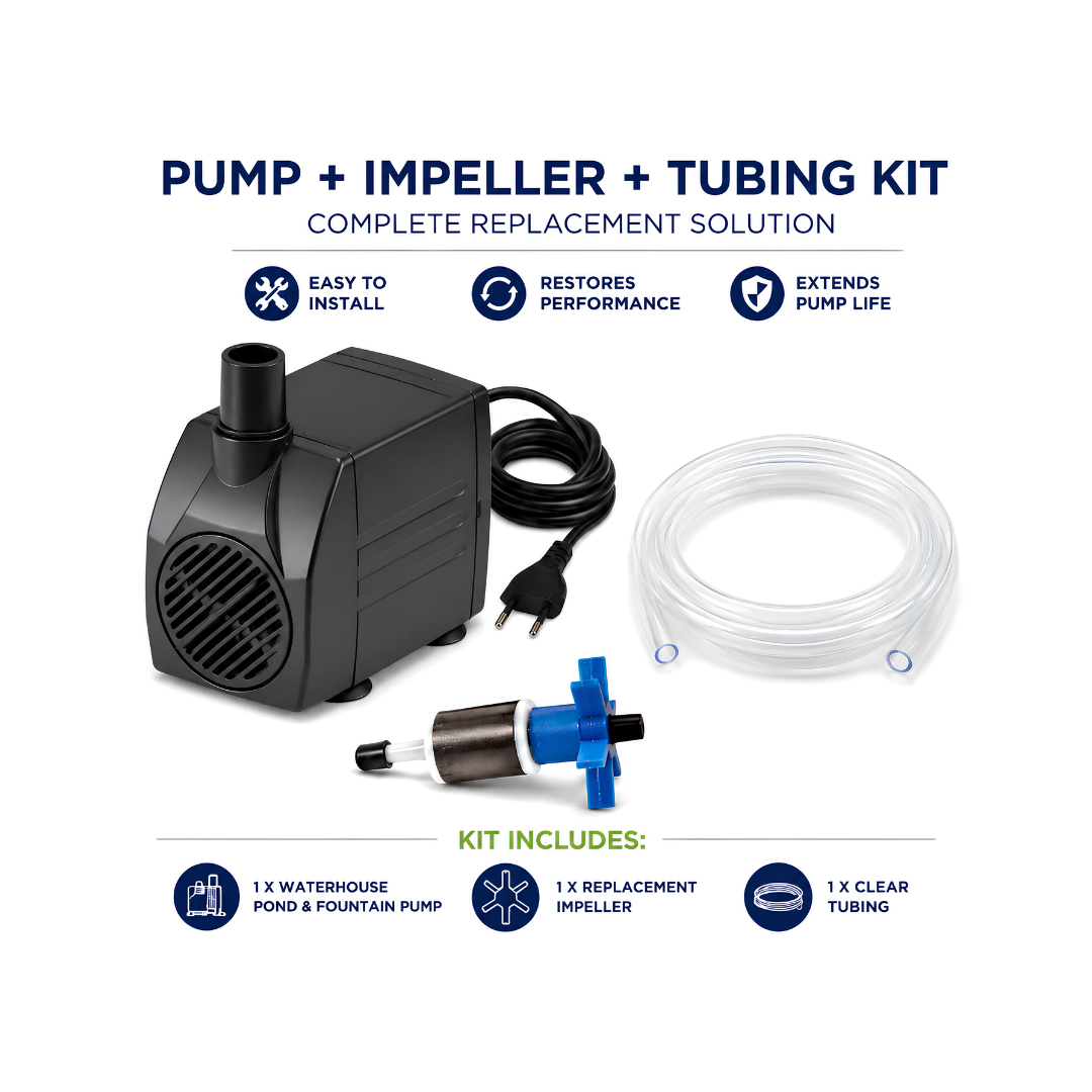 Waterhouse WH1100 Submersible Pond and Fountain Pump with 1.8m maximum lift for ponds, fountains and decorative water features