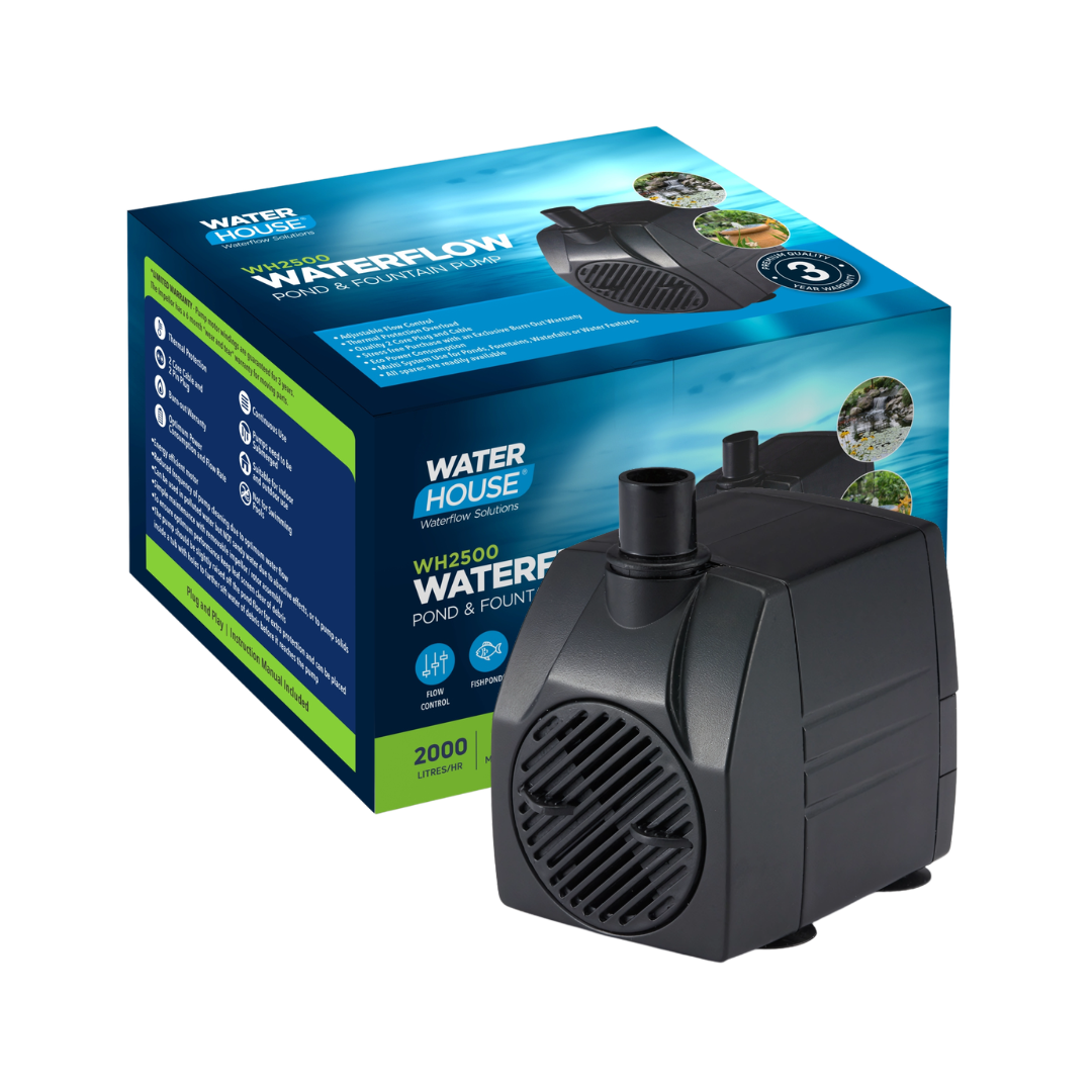 Waterhouse WH2500 Submersible Pond and Fountain Pump with 3m maximum lift for ponds, fountains and decorative water features