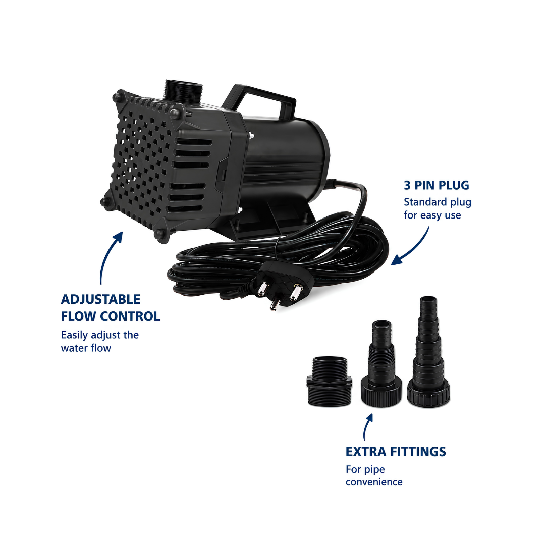 Waterhouse 30000 L/h High Volume Submersible Pond Pump for large ponds, dams, fountains and water features