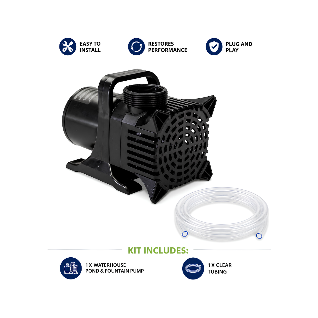 Waterhouse 30000 L/h High Volume Submersible Pond Pump for large ponds, dams, fountains and water features