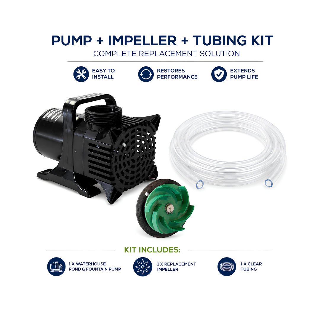 Waterhouse 30000 L/h High Volume Submersible Pond Pump for large ponds, dams, fountains and water features