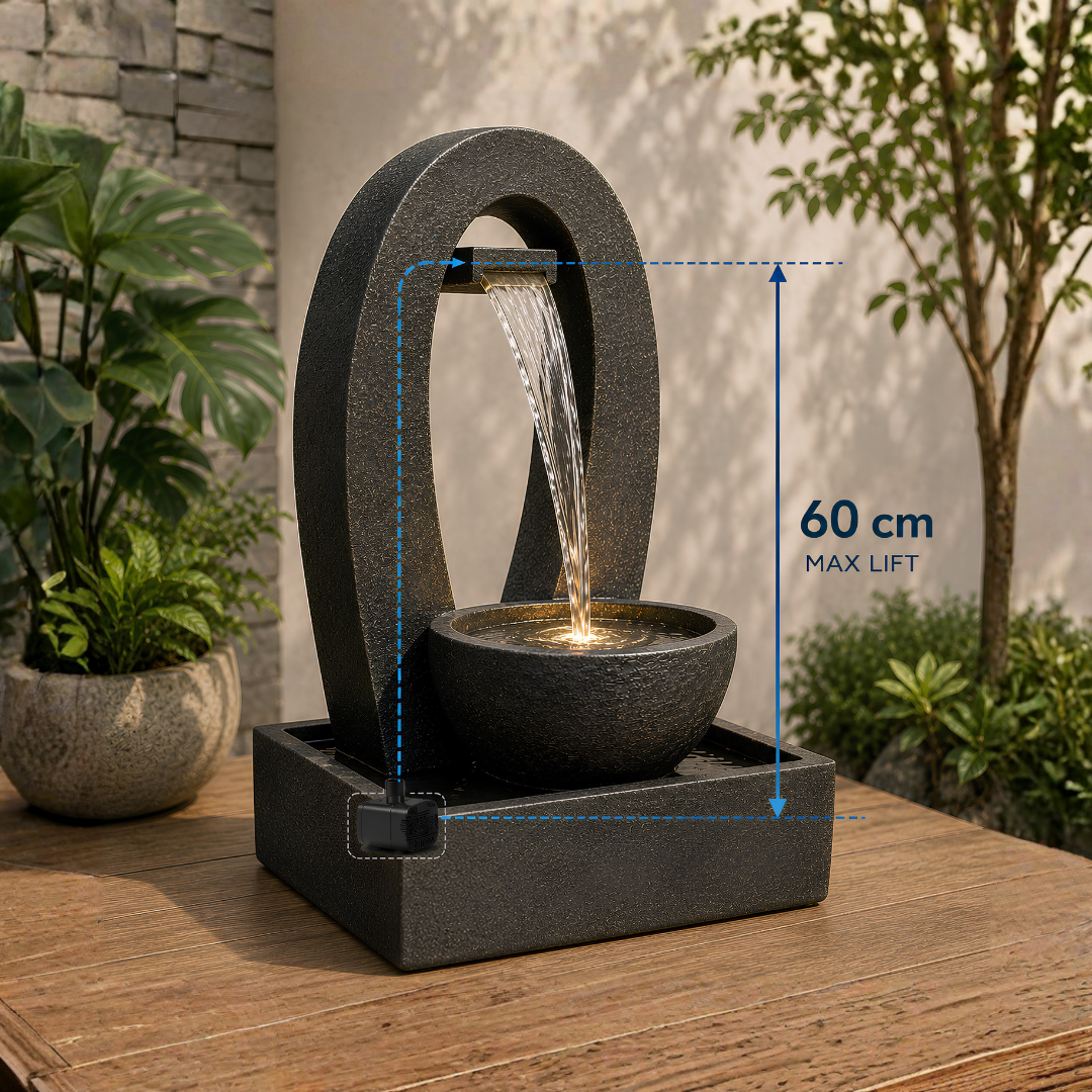 Waterhouse WH400 Fountain Pump with 0.6m maximum lift for small ponds, fountains and decorative water features