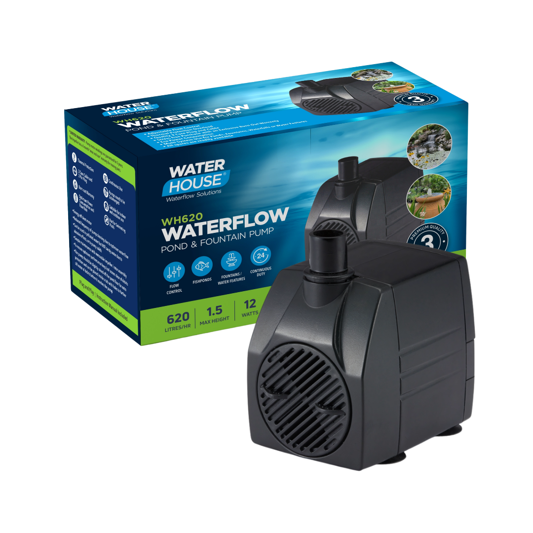 Waterhouse WH620 620 L/h Submersible Pond and Fountain Pump for ponds, fountains and decorative water features