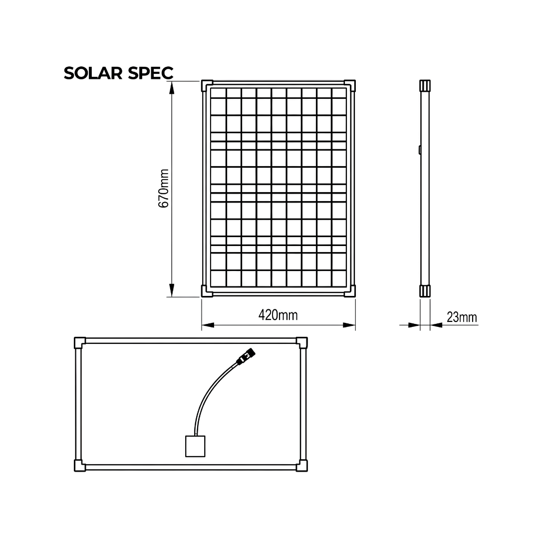 Waterhouse Solar Pond and Fountain Pump Kit 3500L/H with two 35W solar panels providing 70W total solar power, 18V 32W submersible water pump, 5m cable and ground spikes for garden ponds, fountains and outdoor water features.