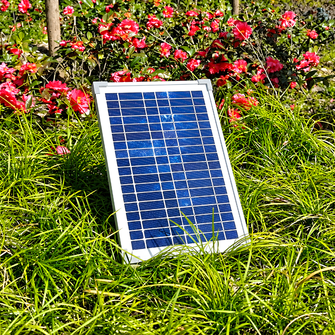 Waterhouse Solar Pond and Fountain Pump Kit 680L/H with 12W solar panel, 18V submersible fountain pump, adjustable water flow, interchangeable fountain nozzles and mounting accessories for garden ponds and outdoor water features.