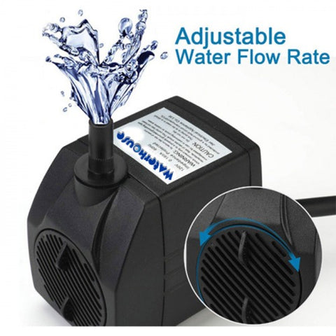 WATERHOUSE 1200 L/H POND AND FOUNTAIN PUMP 2.5M MAX HEIGHT – WH1200