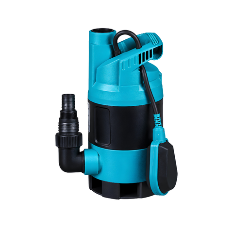 0.45kW submersible drainage pump with automatic float switch, 7200L/h maximum flow and 6.2m maximum head