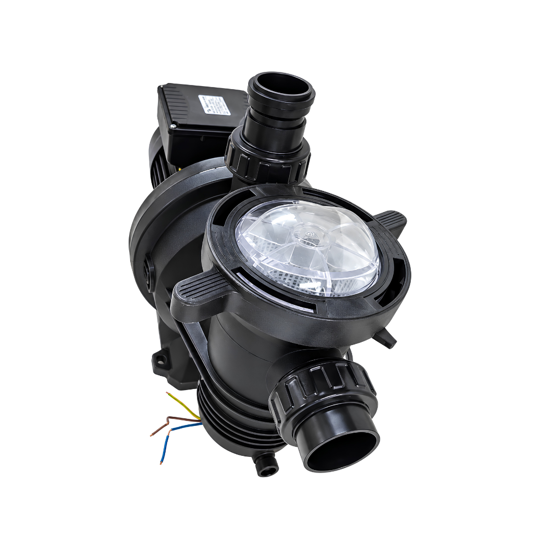 Unipump 0.75kW self-priming swimming pool pump for pools up to 80,000L with 290L/min maximum flow and 17m head