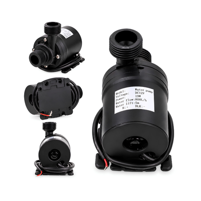 XDC5000 12V DC solar submersible pond pump with 800L/h maximum flow, 5m lift and 27W brushless motor for fountains and water features