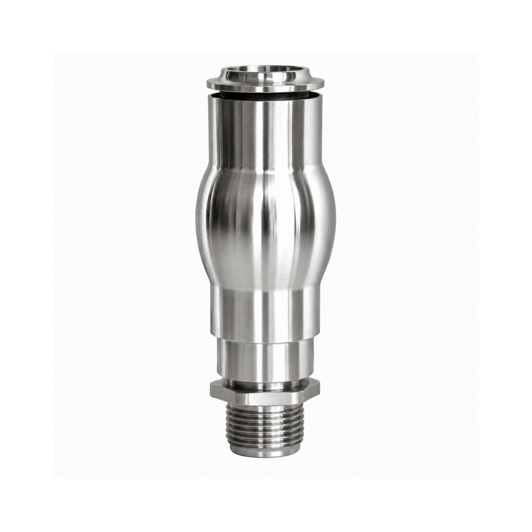 25mm Solid Stainless Steel Foam Jet Fountain Nozzle for ponds, fountains and decorative water features
