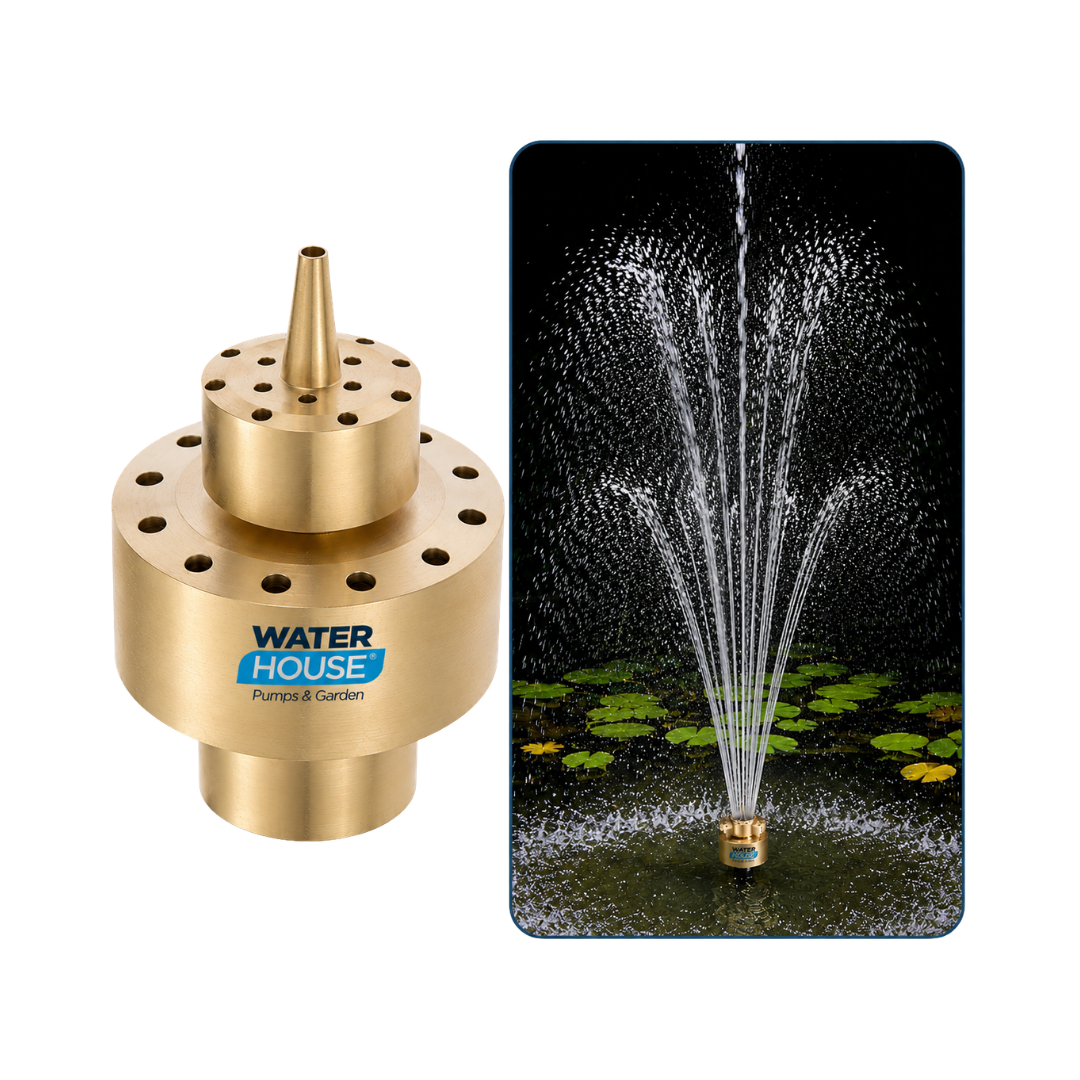 3 Tier Fountain Nozzle for ponds, garden fountains and decorative water features – 25mm and 40mm