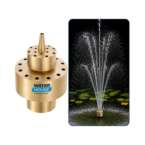 3 Tier Fountain Nozzle for ponds, garden fountains and decorative water features – 25mm and 40mm