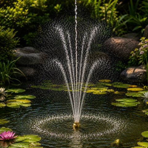 3 Tier Fountain Nozzle for ponds, garden fountains and decorative water features – 25mm and 40mm