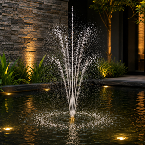 3 Tier Fountain Nozzle for ponds, garden fountains and decorative water features – 25mm and 40mm