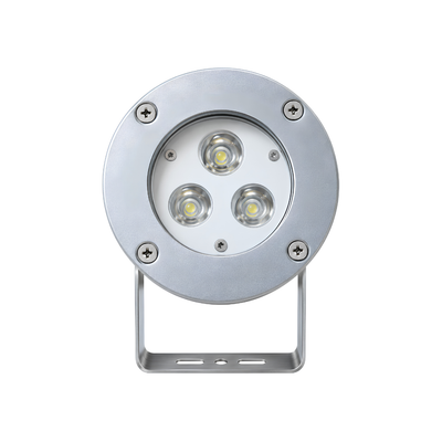 3W LED Landscape Spotlight with garden ground spike, IP67 waterproof stainless steel and aluminium housing, designed for outdoor garden lighting, pathways, trees, plants, landscaping and water features.