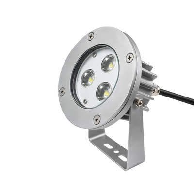 3W LED Landscape Spotlight with garden ground spike, IP67 waterproof stainless steel and aluminium housing, designed for outdoor garden lighting, pathways, trees, plants, landscaping and water features.