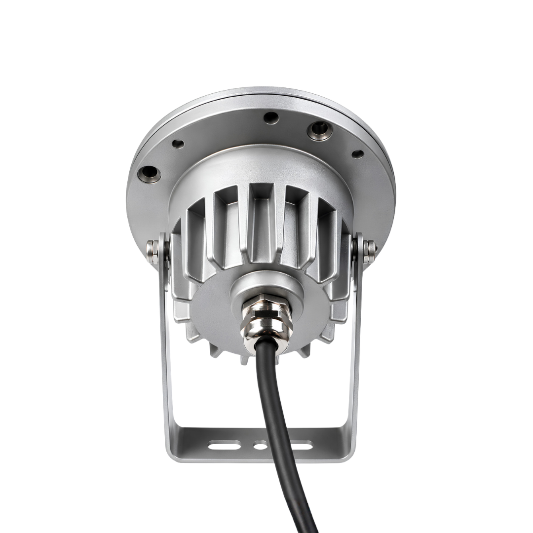 3W LED Landscape Spotlight with garden ground spike, IP67 waterproof stainless steel and aluminium housing, designed for outdoor garden lighting, pathways, trees, plants, landscaping and water features.