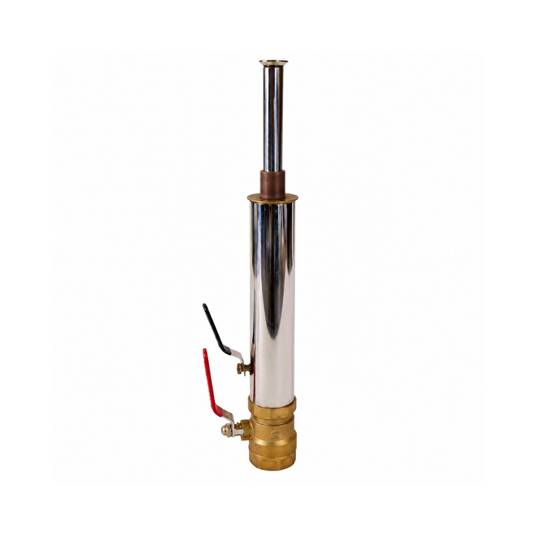 40mm Brass 2-Layer Semi-Spherical Fountain Nozzle for creating double-layer spherical water displays in pools, garden fountains and decorative water features