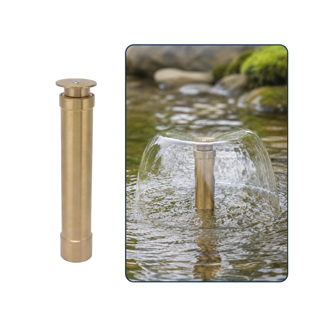 40mm Tulip Skirt Fountain Nozzle for creating elegant tulip-shaped water displays in ponds, garden fountains and decorative water features