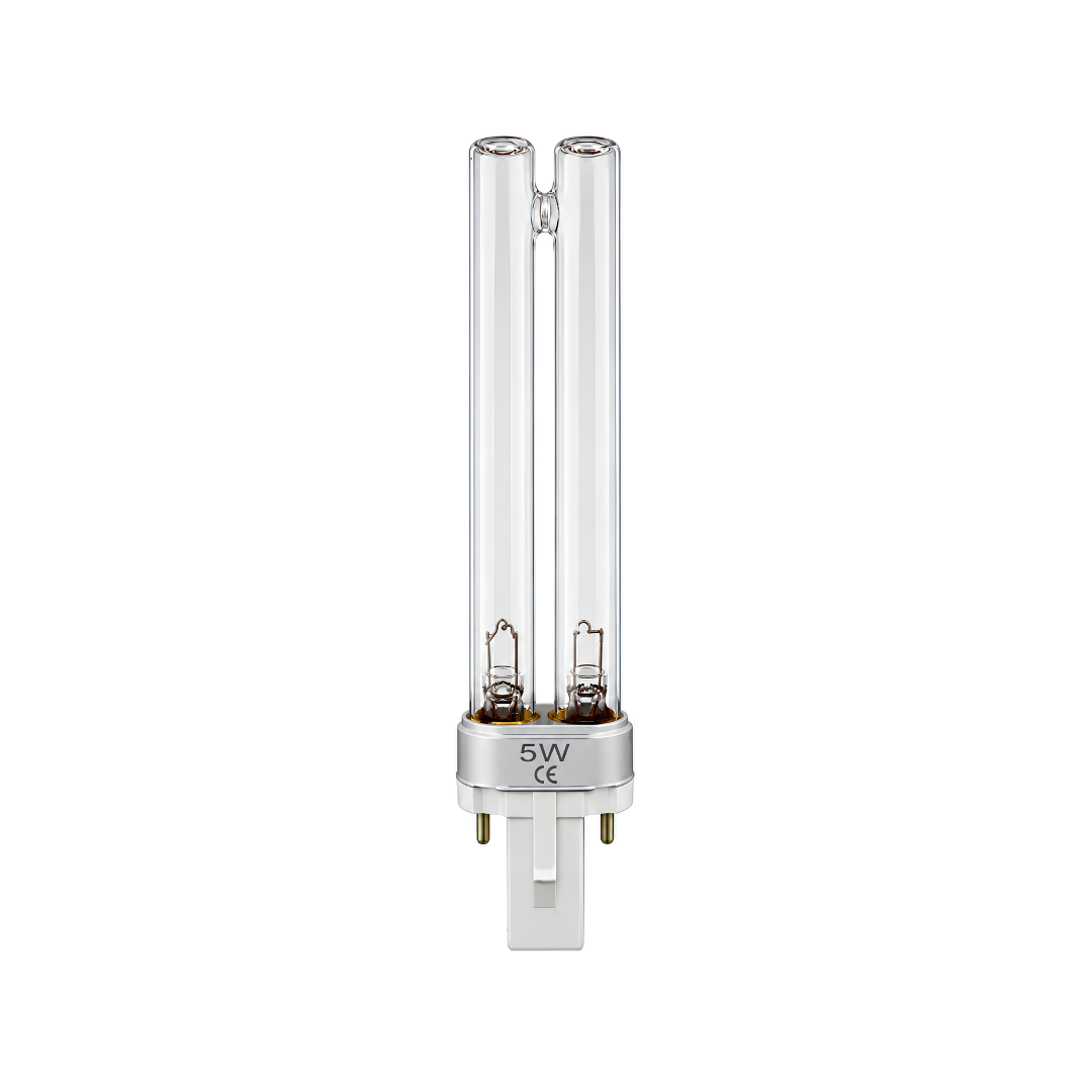 5 Watt UV Replacement Globe for compatible OASE pond filtration systems, including the OASE Filtral 1500. Replacement UV-C lamp designed to help control green pond water caused by free-floating algae and maintain clear water in garden ponds and UV clarifiers.