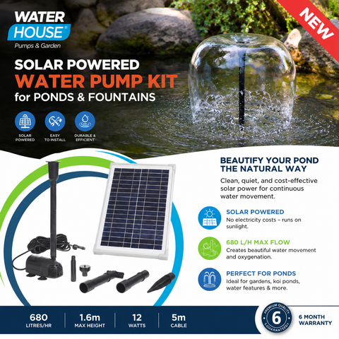 Solar Submersible Pond Pump 680L/H