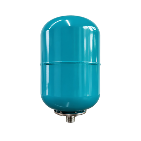 LEO 8 litre vertical pressure tank for clean water and domestic pressure systems with 1-inch connection and 8 bar maximum pressure