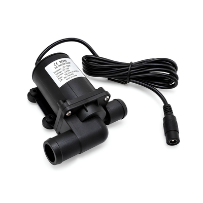 900 L/H Hot Water Solar DC Water Pump WH-XFDC5000-HOT, compact 12V 18W brushless circulation pump with 5m maximum head for solar hot water systems, heating, cooling and water circulation.