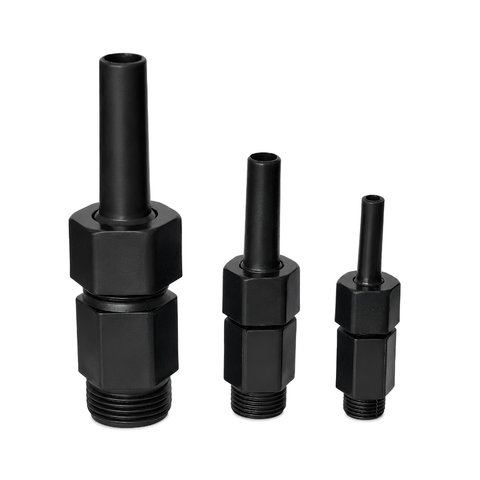 Adjustable Plastic Straight Flow Fountain Nozzle for creating vertical water jets in ponds, garden fountains and decorative water features
