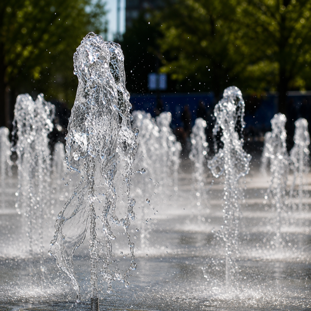 Adjustable Straight Flow Fountain Nozzle for ponds, garden fountains and decorative water features