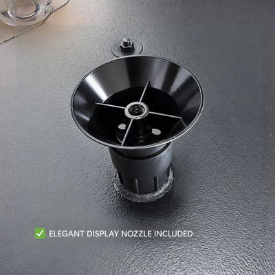 Waterhouse Smart Aerator Floating Fountain with included WH30000 submersible pump and interchangeable fountain spray heads, designed to improve water circulation and aeration in residential ponds, golf course dams, lakes and public park water features while creating decorative fountain displays.