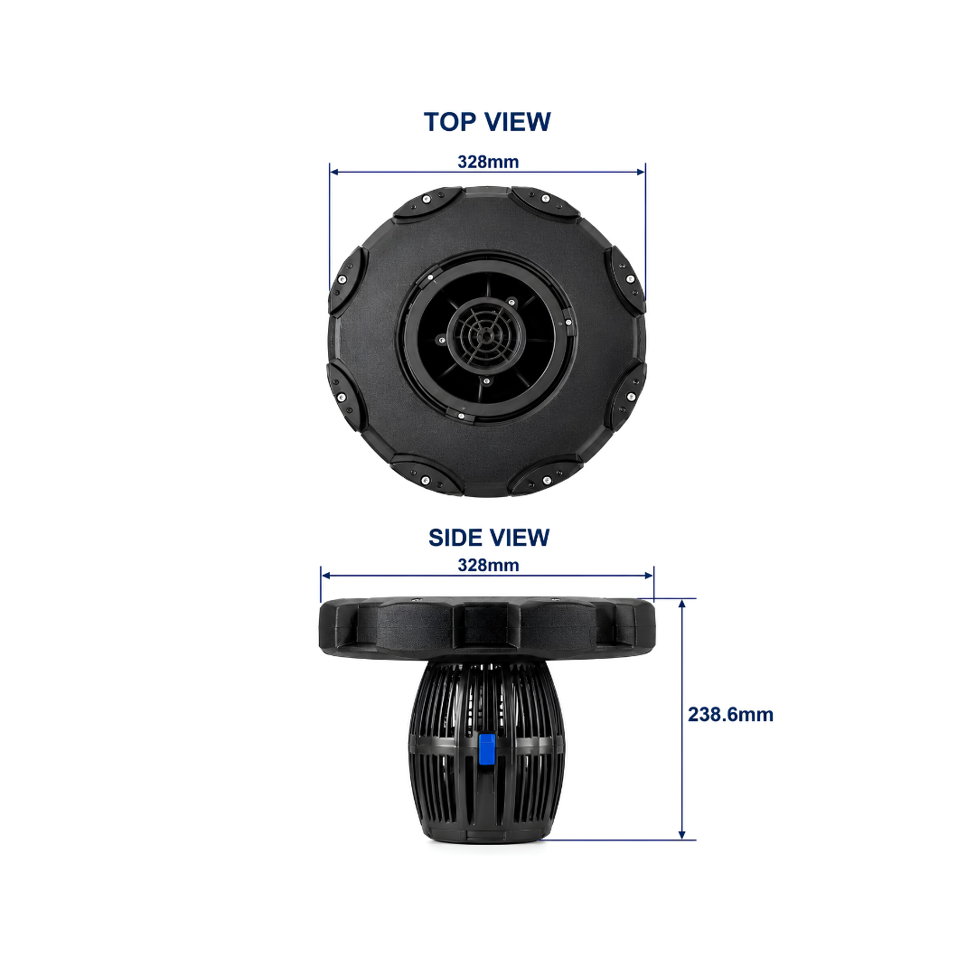 All-in-One Floating Fountain for ponds, dams, lakes and large decorative water features with water spray display and aeration