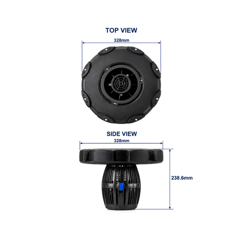 All-in-One Floating Fountain for ponds, dams, lakes and large decorative water features with water spray display and aeration