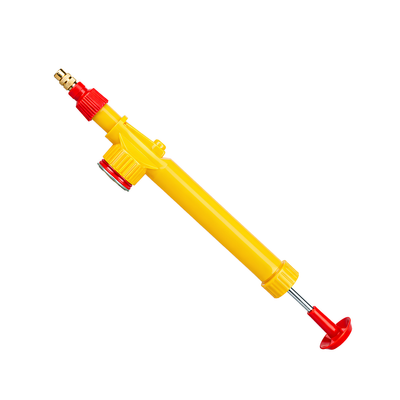 Bottle Pump Spray Gun with adjustable copper nozzle and manual pump-action pressure sprayer for watering plants, misting leaves and garden care. Reusable plastic bottle spray attachment designed for compatible 500ml and 2 Litre cold drink bottles, offering adjustable fine mist and larger water droplet spray settings.