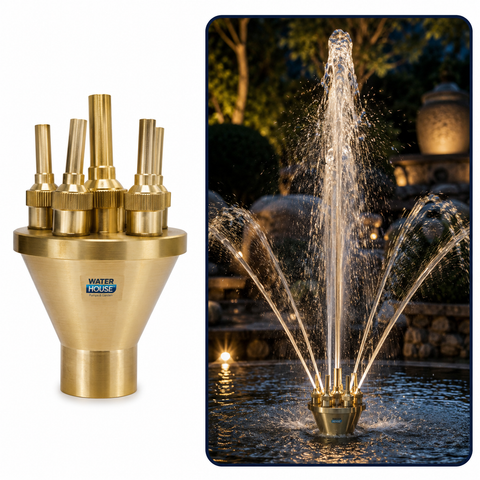 BRASS / STAINLESS STEEL ADJUSTABLE MULTI-WATER JET