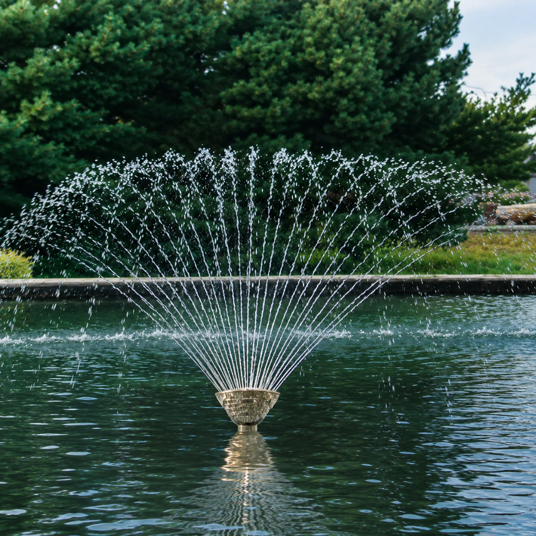 Adjustable Brass Finger-Like Water Fountain Nozzle for ponds, garden fountains and decorative water features