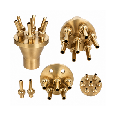 Brass and Stainless Steel Adjustable Multi Water Jet Fountain Nozzle for ponds, fountains and decorative water features