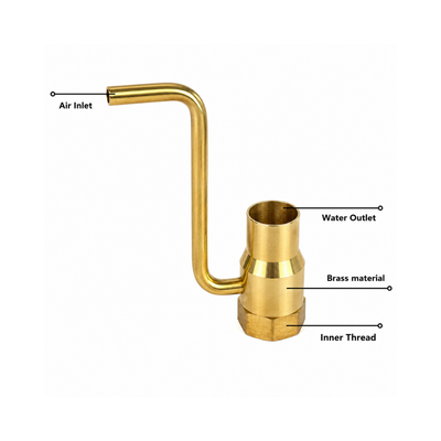 Bubbler Fountain Nozzle for aerated water effects in ponds, garden fountains and decorative water features