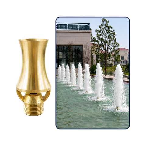 Cascade Fountain Nozzle for aerated cascading water effects in ponds, garden fountains and decorative water features