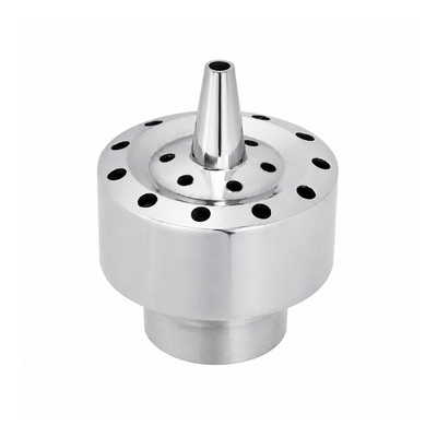 Column Flow Fountain Nozzle for creating clear vertical water columns in ponds, garden fountains and decorative water features
