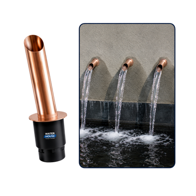 Copper Wall Spout for garden fountains, ponds, water walls and decorative water features
