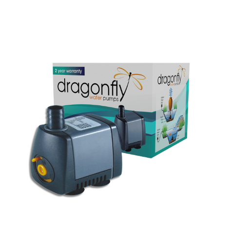 WATERHOUSE DRAGONFLY POND & FOUNTAIN PUMP 330 L/H 1.5M CABLE & 3 CORE PLUG